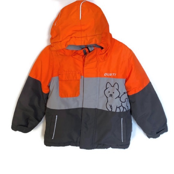 Gusti Toddler Snowsuit Grey and Orange Size 2T - Picture 3 of 11